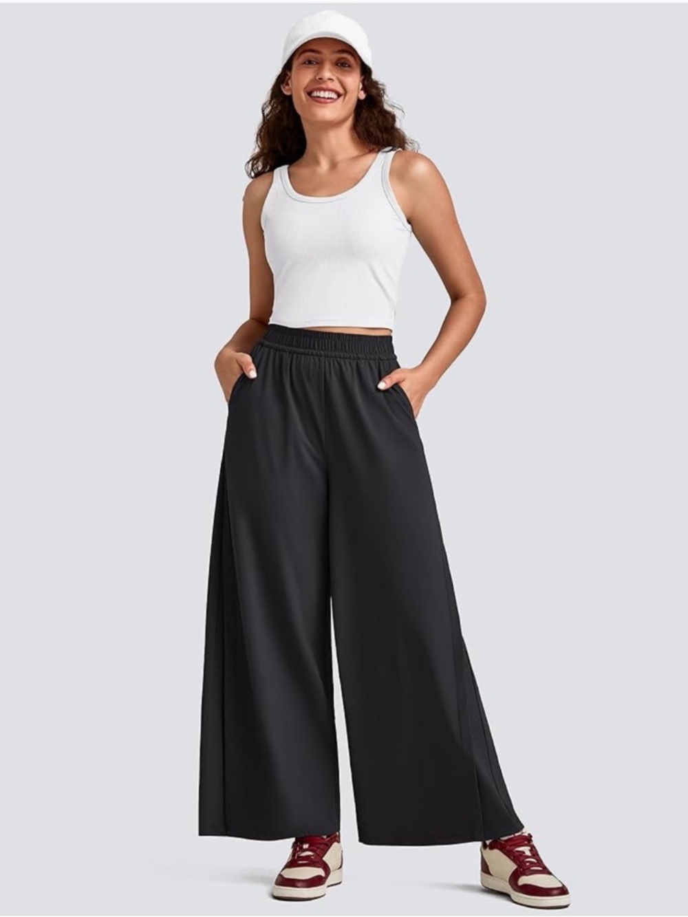 NWT G4Free Women’s Wide Leg Black Athleisure / Travel Pants, XXL Tall